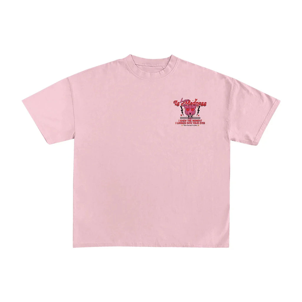 Love Is Madness Lyric Tee THIRTY SECONDS TO MARS Rock Tshirts Short Sleeve Grunge Fashion T-shirt Cotton Men/Women T Shirt Male