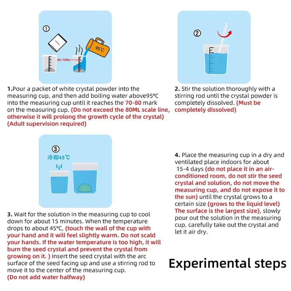 Crystal Planting Diy Scientific Experiment Set Fun, Parent-Child Communication On Chemical Crystallization Principles