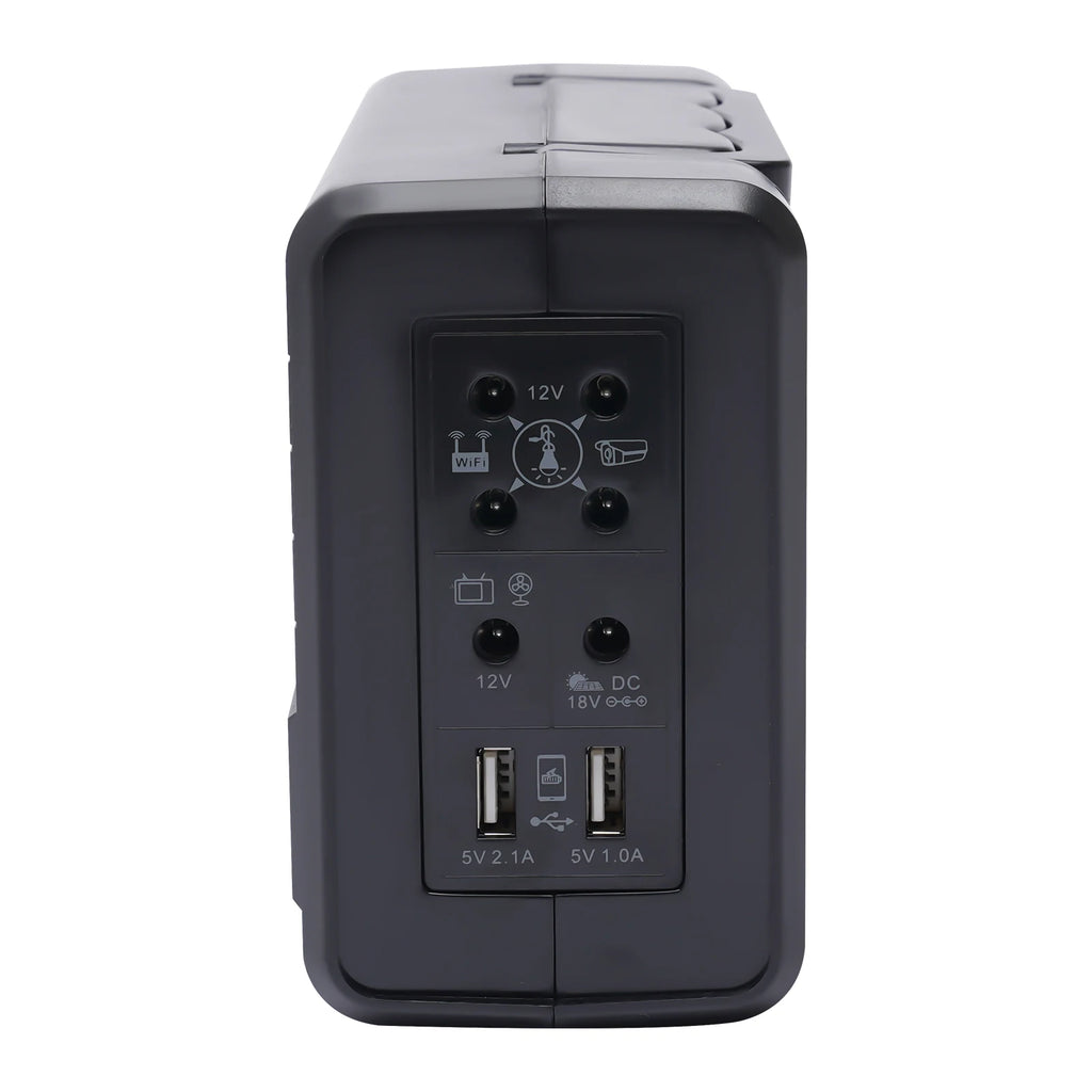 Portable Solar Panel Power Energy Storage Generator Kit Solar Home DC System Kit 4 LED Light Bulb USB Charger Generation