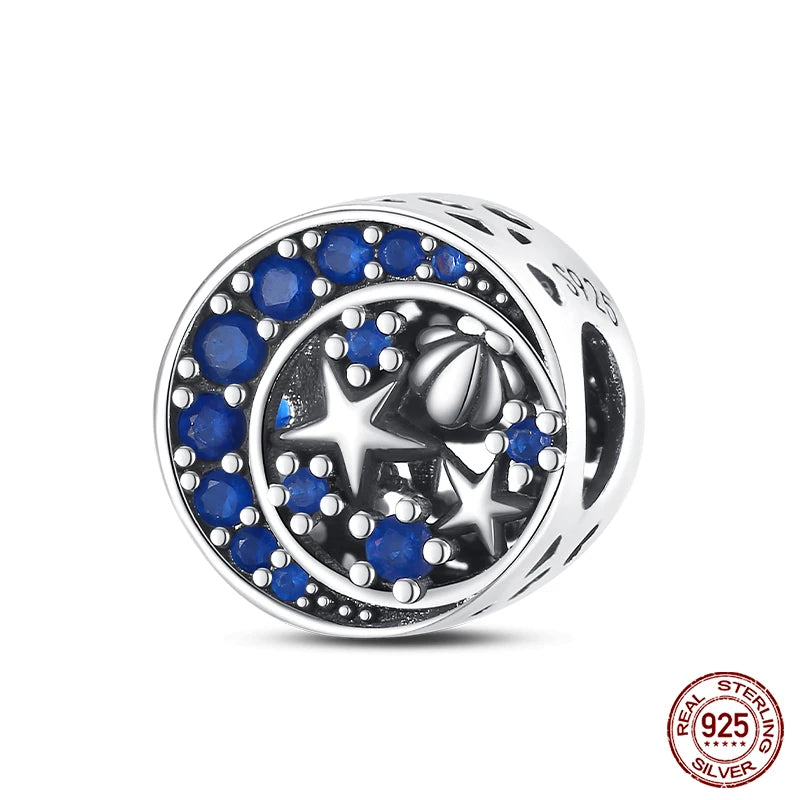 Original Ocean Series Fit 3mm Bracelet 100% Authentic 925 Sterling Silver Turtle Crab Mermaid Charm Beads DIY Jewelry Gift