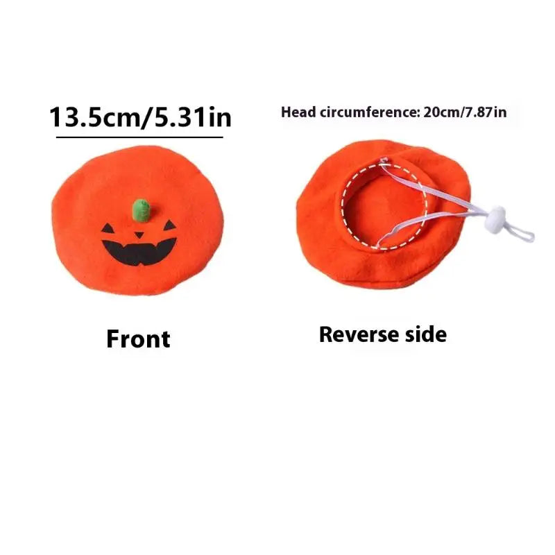 1Pcs Cute Pet Halloween Dog Cat Costume Small Dogs Cat Cosplay Bat Pumpkin Headgear Hat Pet Supplies