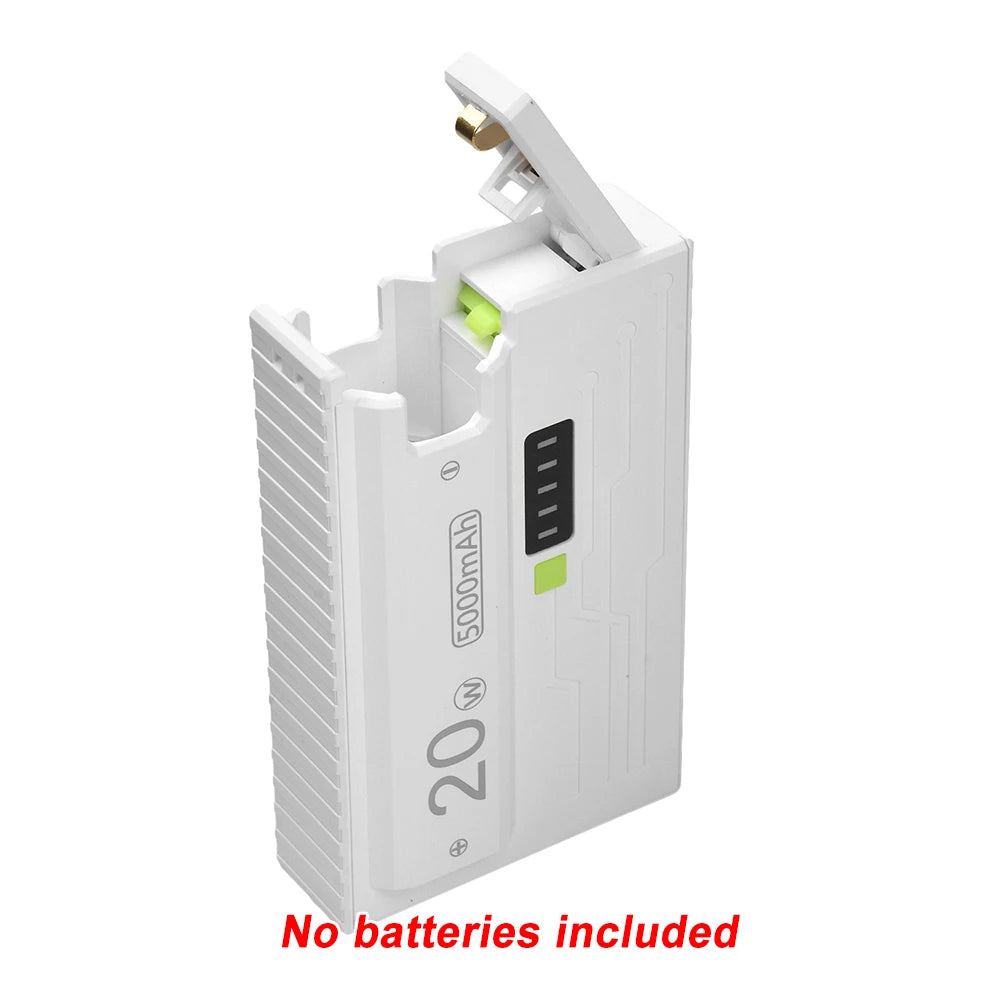 1*21700 Battery Box DIY Kit Battery Charger Case DIY Power Bank Box 20W Fast Charging For Phone Charging Not Including Batteries