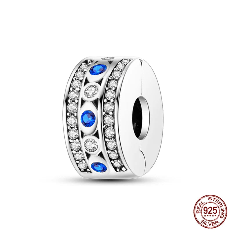 100% Real 925 Sterling Silver Classic Devil's Eye Charms Beads For Women Fit Original Qikaola Bracelets Fine DIY Jewelry Making