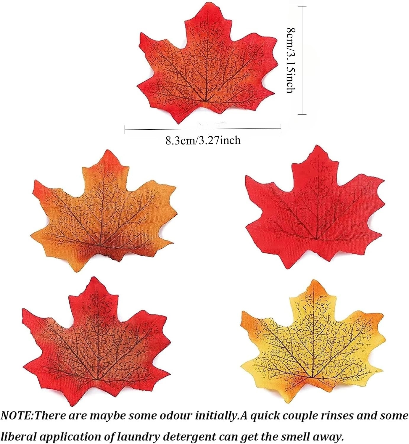 50-500PCS Artificial Maple Leaves Autumn Leaf Garland for Halloween Fall Decor Party Festival Thanksgiving Table Decorations