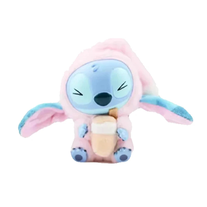 Miniso Stitch Eat Something Before Sleep Series Blind Box Plush Vinyl Toys Cute Doll Replica Mystery Box Bag Pendant Decor Gift