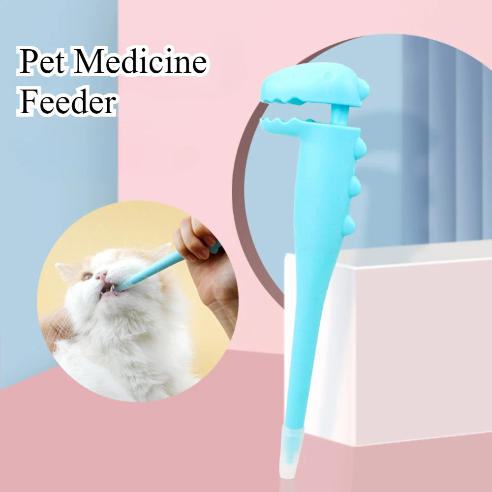 Pet Medication Silicone Feeder for Dogs and Cats Pet Pill Dispenser Syringe with Soft Tip Medicinal Pusher for Small Animals