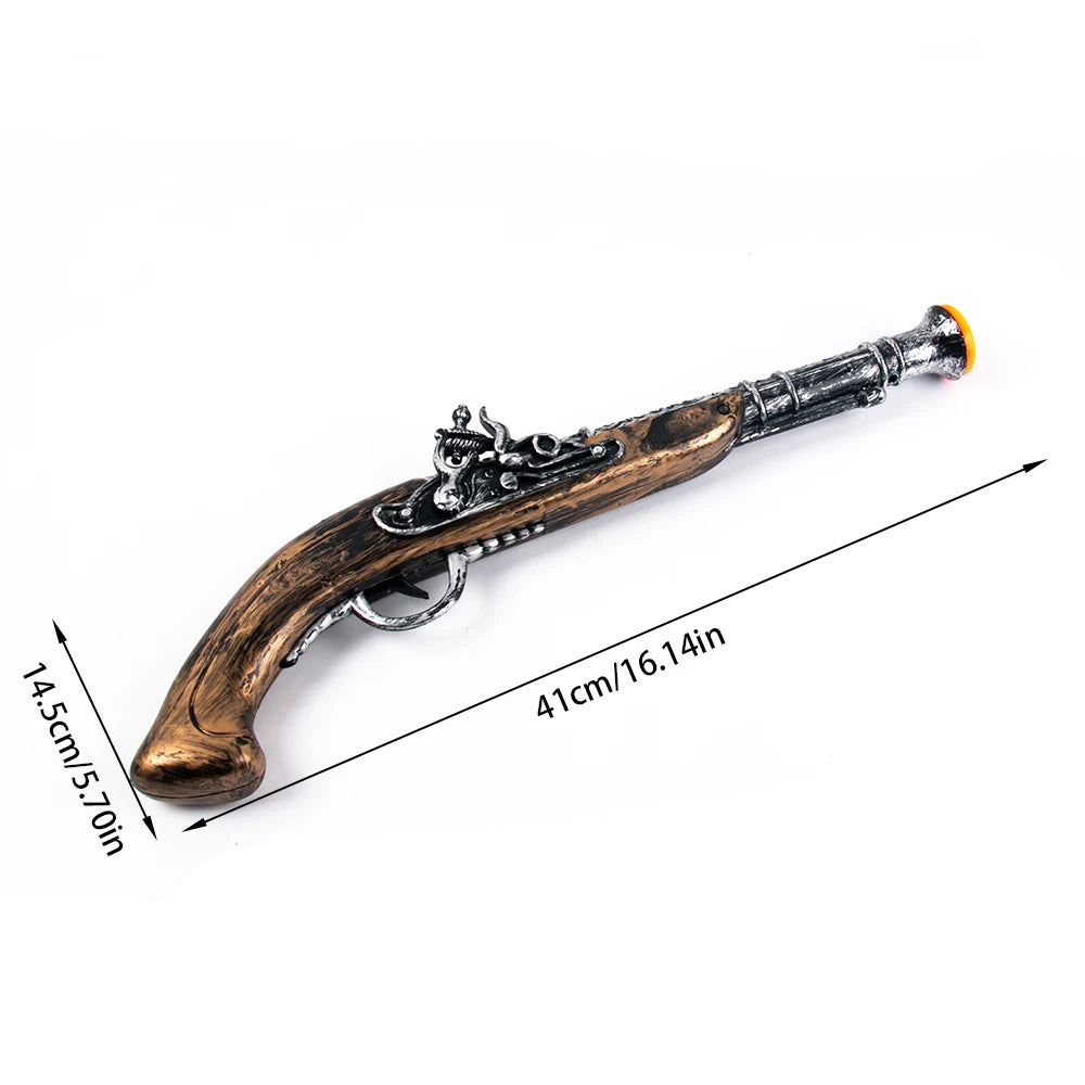 Children Pirate Captain Cosplay Costume Props Pirate Eye Patch Hook Coins Telescope Kids Favors Gift Toy Pirate Party Halloween