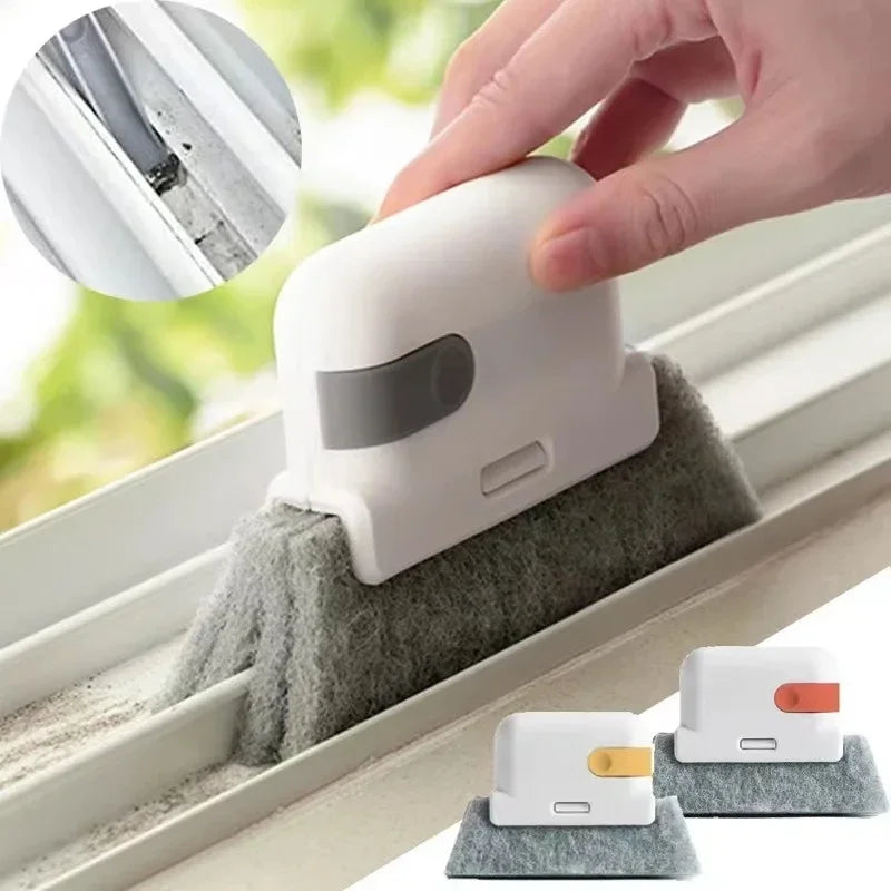 Window Cleaning Brush Windowsill Groove Deadend Cabinet Crevice Brush Universal Window and Door Track Cleaning Brush