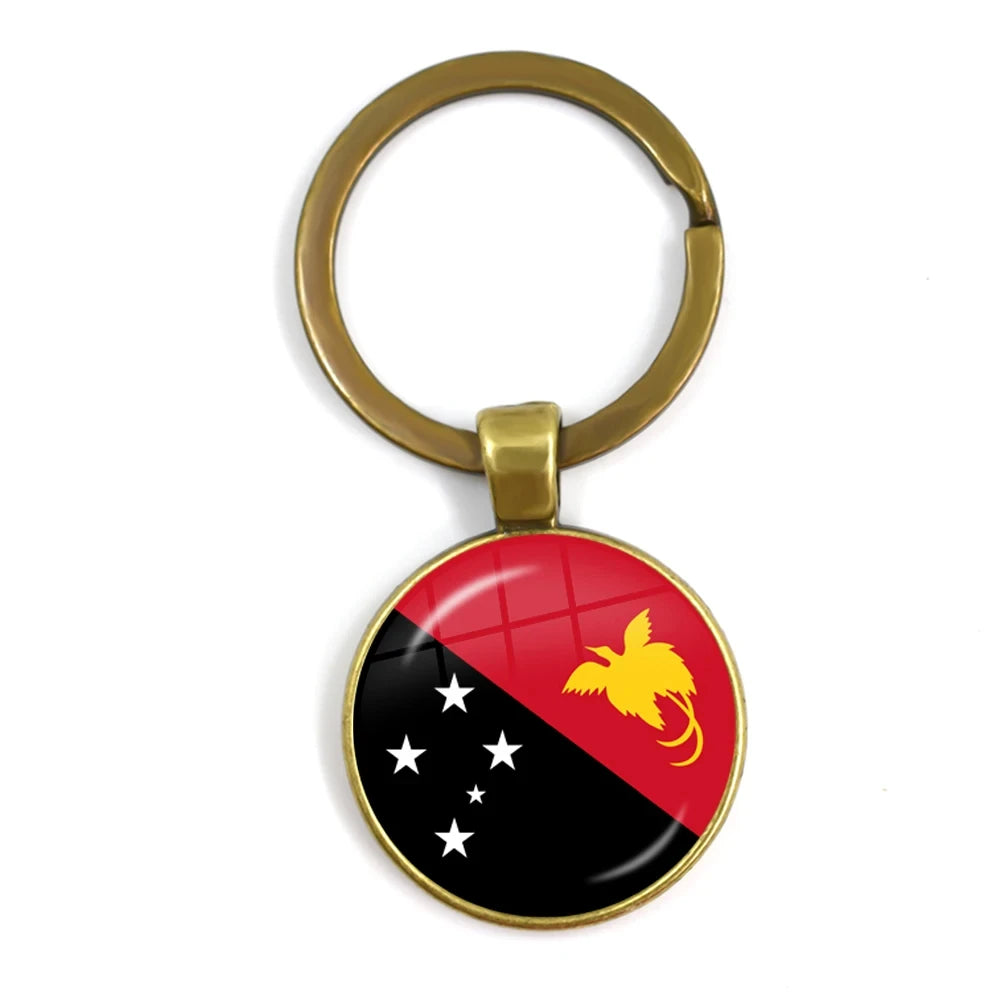 South Africa,Mozambique,Liberia,Cameroon,Cape Verde,Papua New Guinea,Algeria,Belgium,Portugal National Flag Keychains For Gift