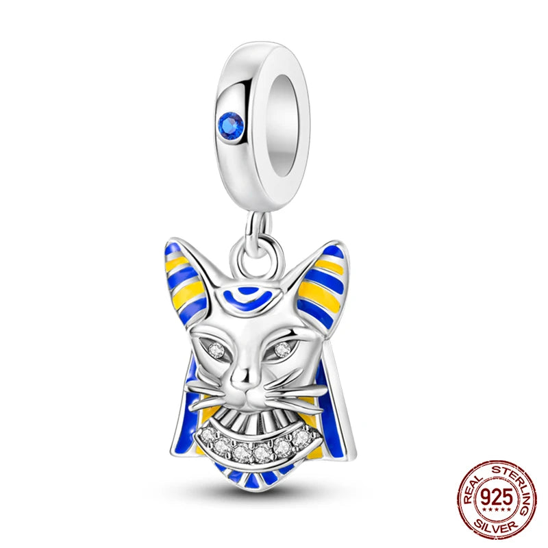 100% Real 925 Sterling Silver Classic Devil's Eye Charms Beads For Women Fit Original Qikaola Bracelets Fine DIY Jewelry Making