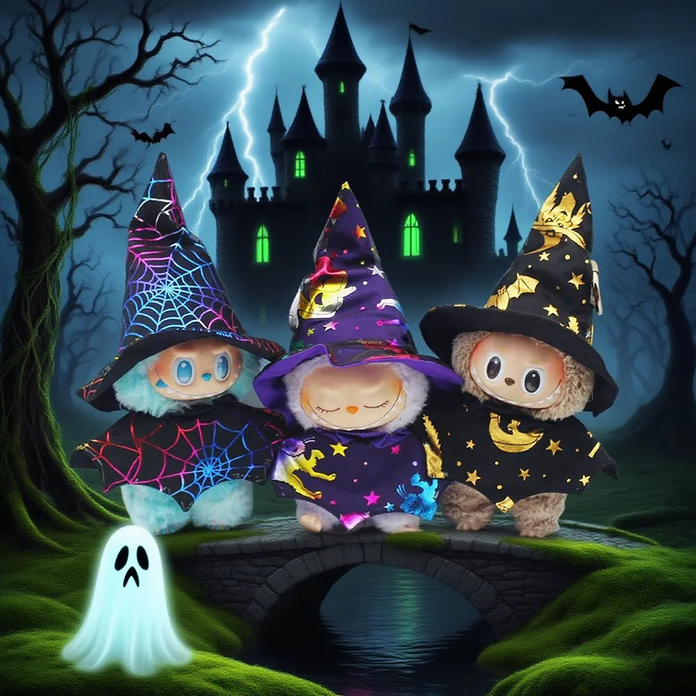 Halloween Suit Clothes For 15-17CM Labubu Doll Clothes Trendy Accessories Skirt Set For Ropa Labubu Fashion Style