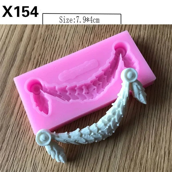 1pc Flower Pattern Silicone Mold Mat 3D Lace Mold Fondant Cake Decoration Sugar Craft Tool Baking Tools Cake Tools