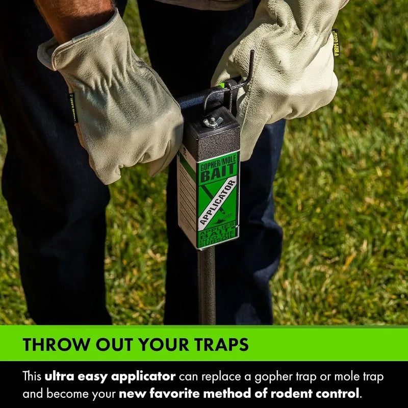 Butler Gopher/Mole Bait Applicator - Gardening Tool for Safe & Easy Pest Control - No Digging Needed - Durable & Sturdy Bai