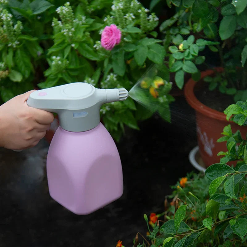 Garden Watering Can 1.5L Electric Automatic Plant Sprayer Bottle for Gardening