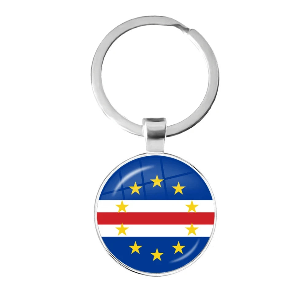 South Africa,Mozambique,Liberia,Cameroon,Cape Verde,Papua New Guinea,Algeria,Belgium,Portugal National Flag Keychains For Gift