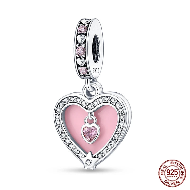 Fit Qikaola 925 Original Bracelet Fashion Bee Astronaut Eiffel Tower 925 Silver Charms Beads Fine DIY Birthday Jewelry For Women