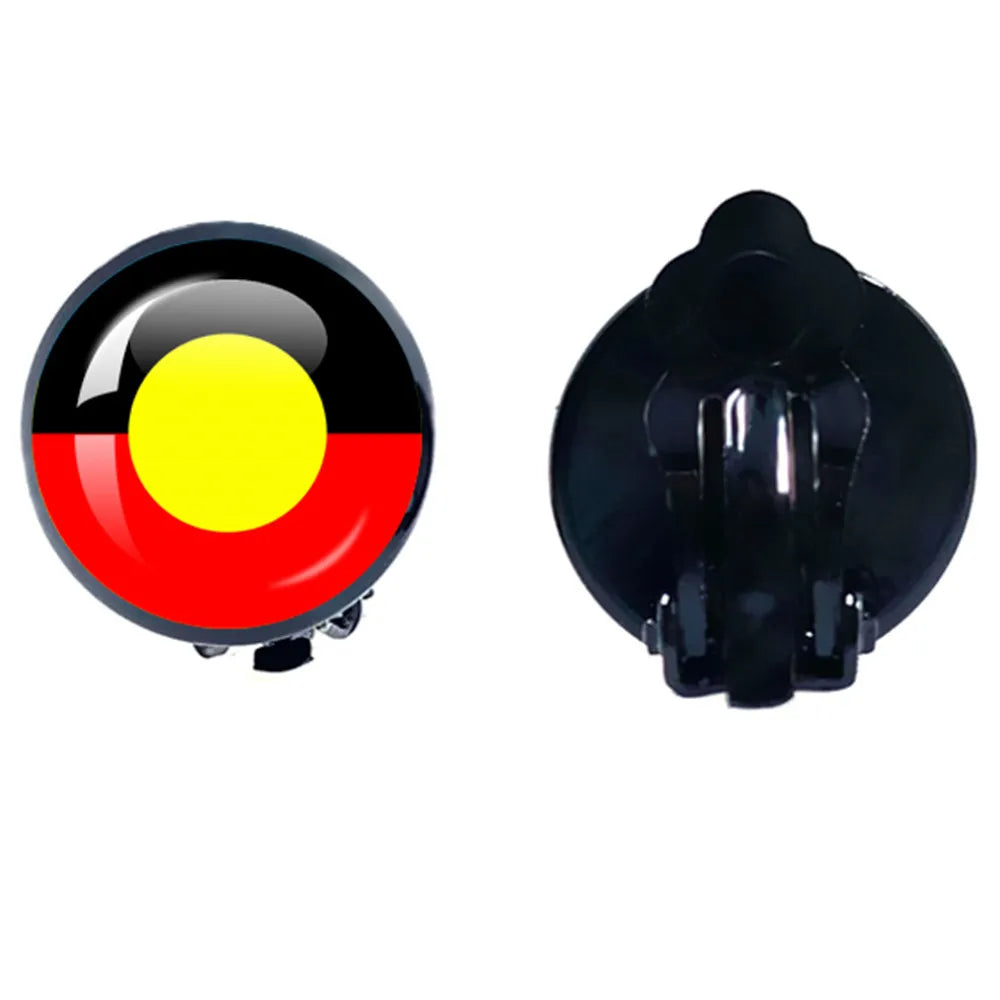 Australian Aboriginal Flag National Emblem Dangle Glass 25mm Key Chain Fashion  Key Chains Glass Cabochon Lady  Key Chains Jewel