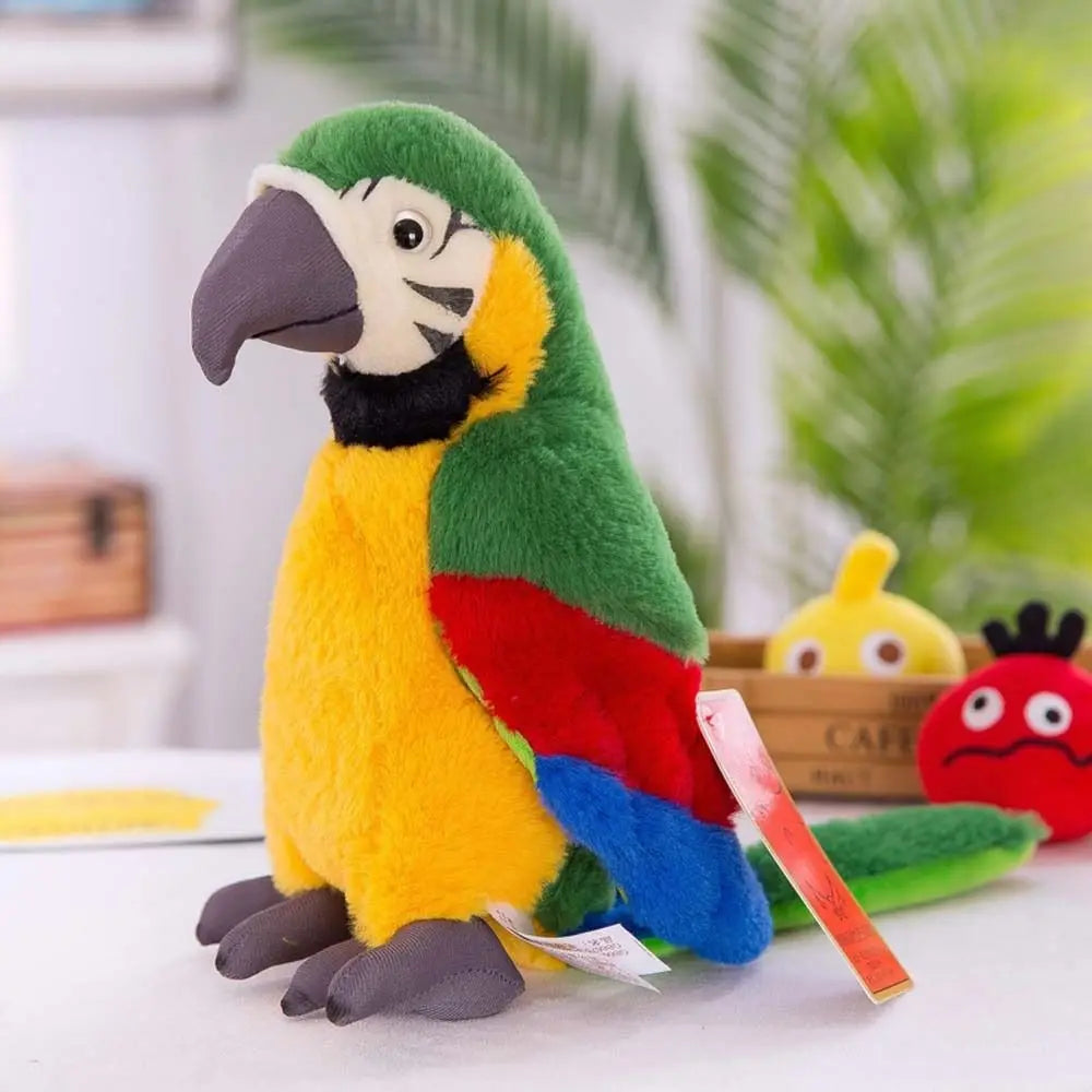 Plush Animal Toy Feather Figurine Parrot Plush Toy Parrot Plush Doll Simulation Plush Stuffed Doll Wild Animal Stuffed Toys