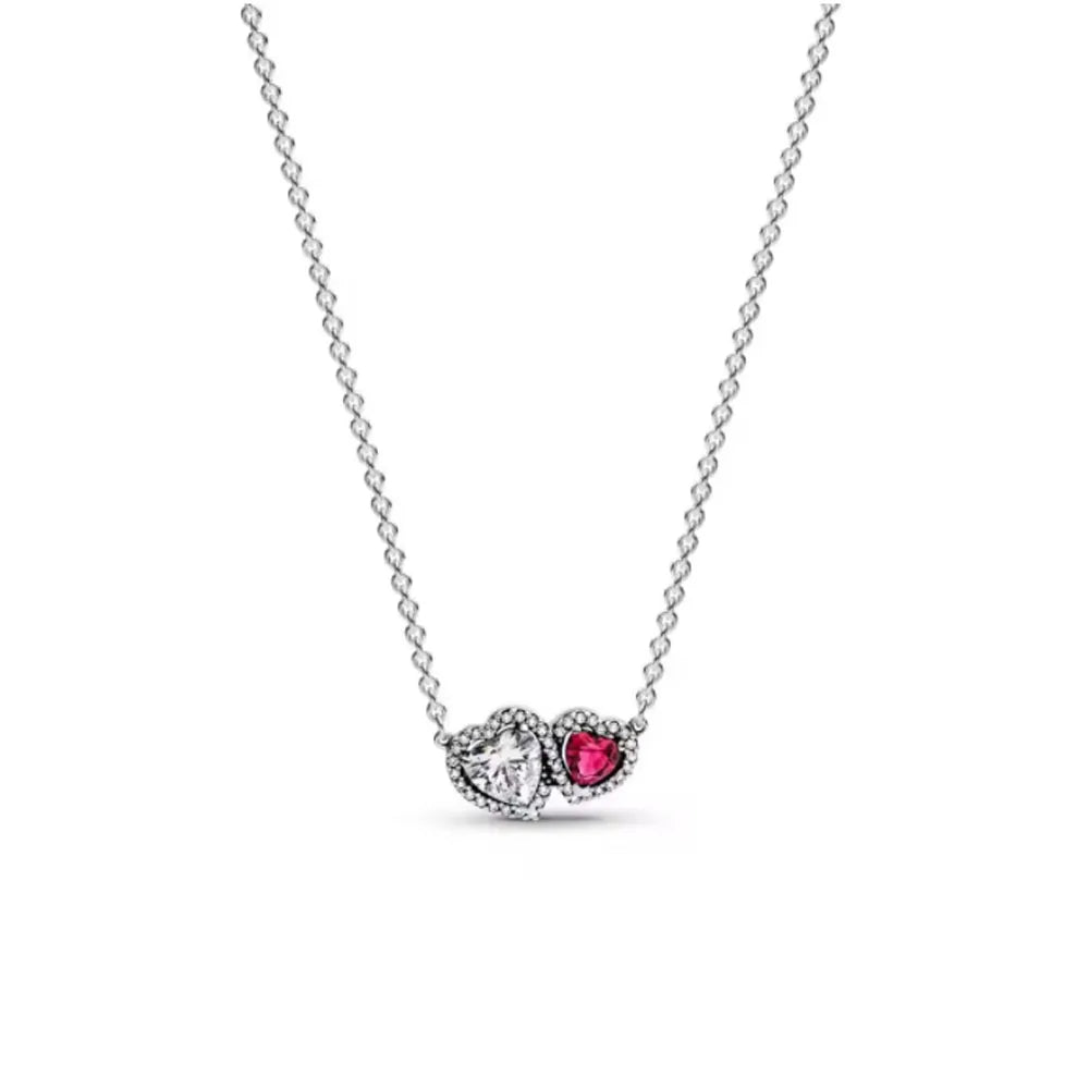 2025 New 925 silver pearl studded halo, star moon bow necklace, earrings, jewelry, women's luxury boutique jewelry gifts