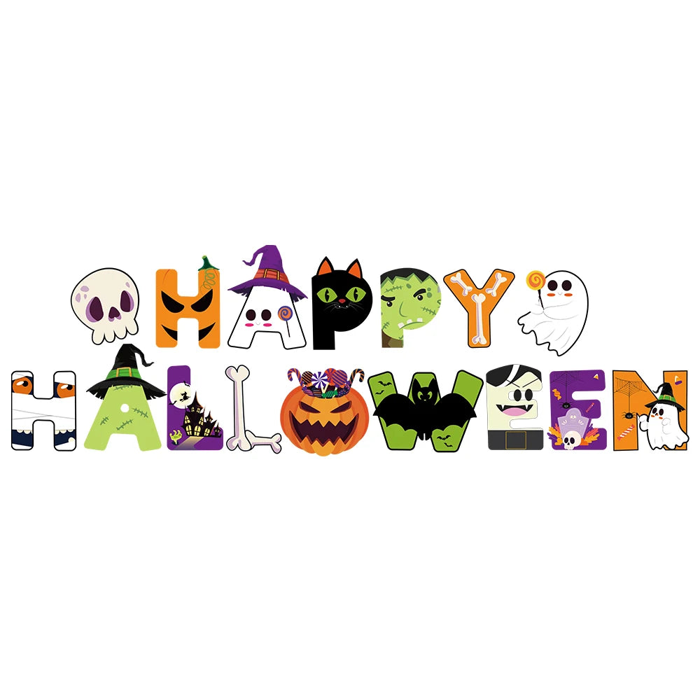 Halloween Ghost Shape Disposable Tableware Paper Plates Cups Halloween Happy Birthday Party Decoration For Home