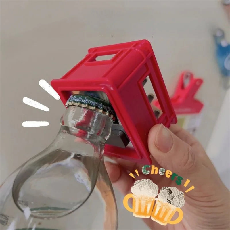 Multifunctional Beer Opener Fridge Magnet New Creative Simulation Beer Box Magnetic Opener High-Value Bottle Opener
