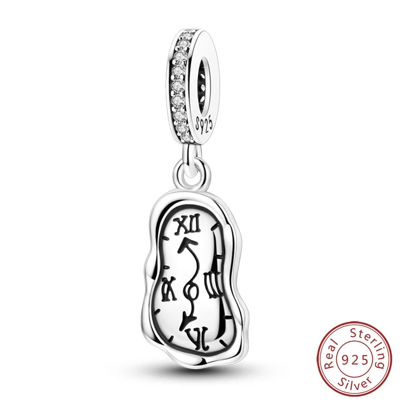 925 Silver Fashion Camera Coffee Cup Flower Charms Beads Fit Qikaola 925 Original Bracelet DIY Birthday Jewelry Making For Women