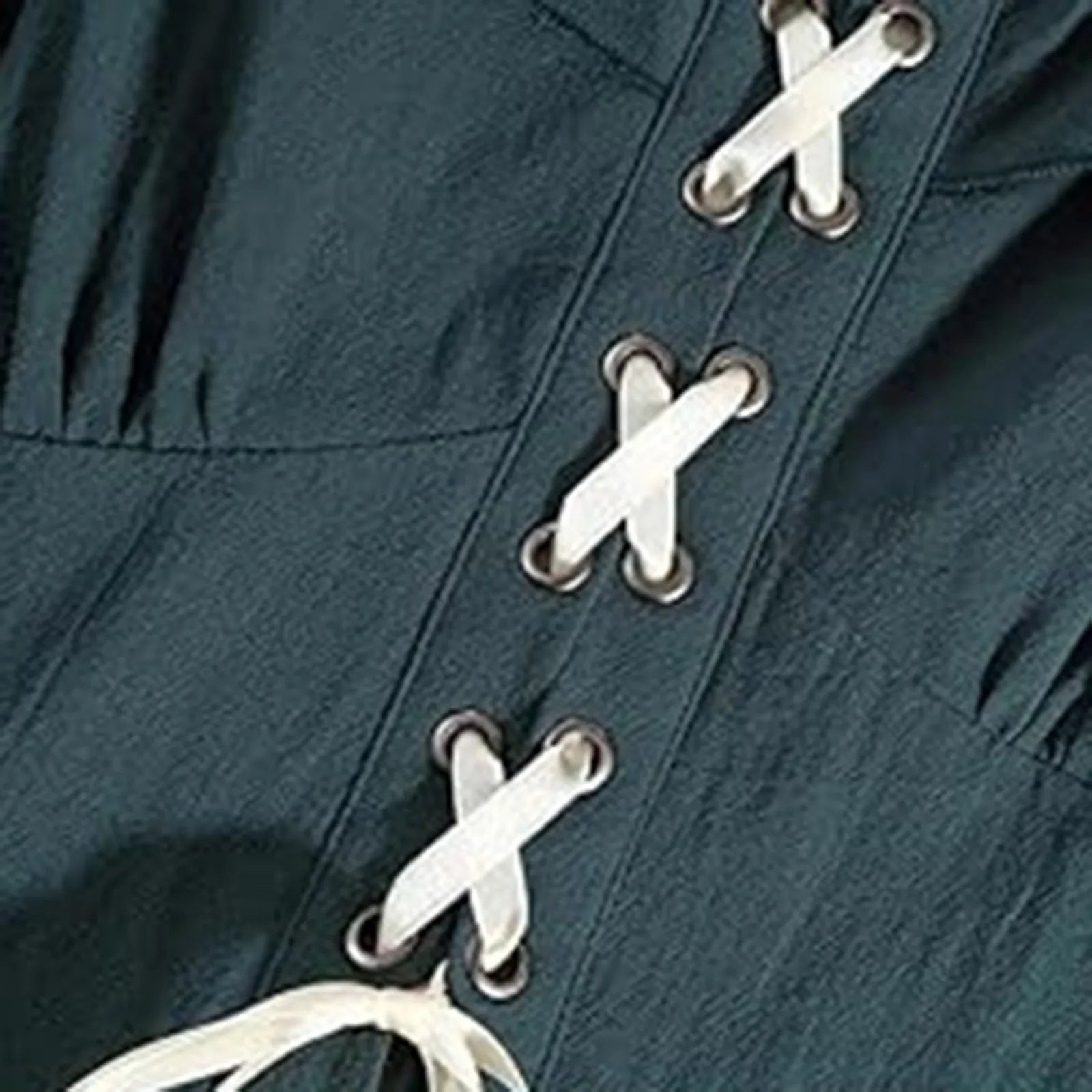 Medieval Tunic Dress For Women Cosplay Medieval Fairy Long Sleeves Halloween Dress A Line Slim Pleated Halloween Cosplay Costume