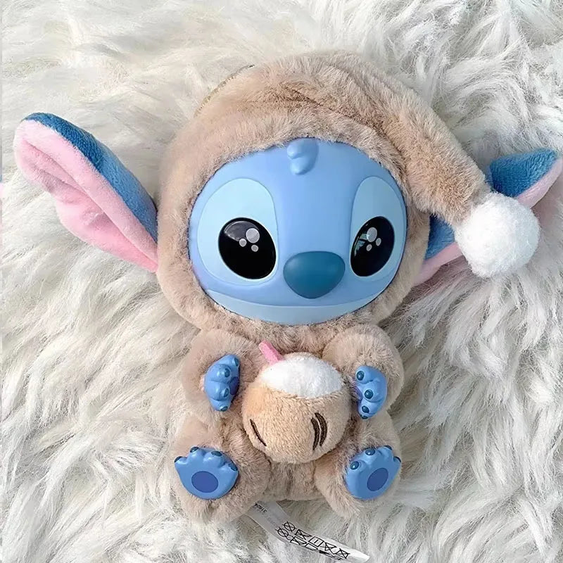 NEW Stitch Eat Something Before Sleep Series Blind Box Plush Dolls Pendant Cute Doll Ornament Mystery Box Surprise Toys Gifts