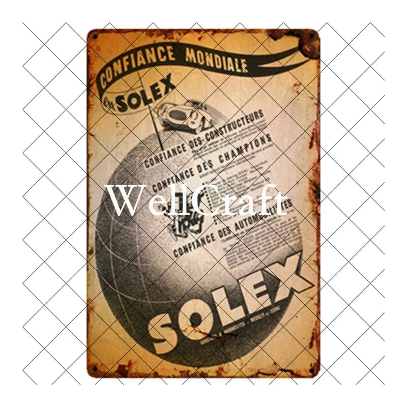 [ WellCraft ] Bicycle Velosolex Tin Signs Retro Bike Wall Plaque Pub Decor WX-11 vintage decor  home decor  room decor