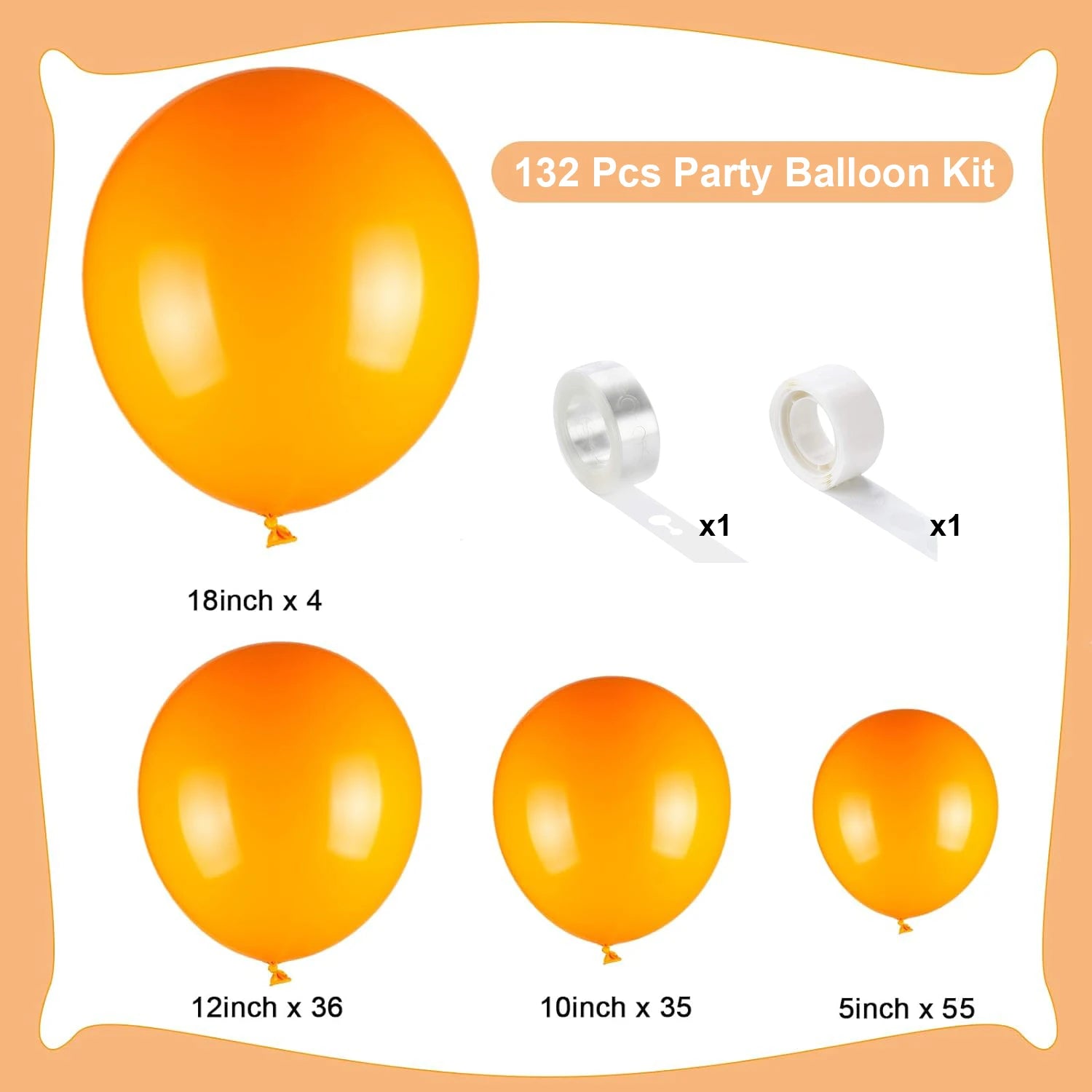 132PCS multi-color latex balloon set suitable for birthday parties, weddings, Valentine's Day party decoration