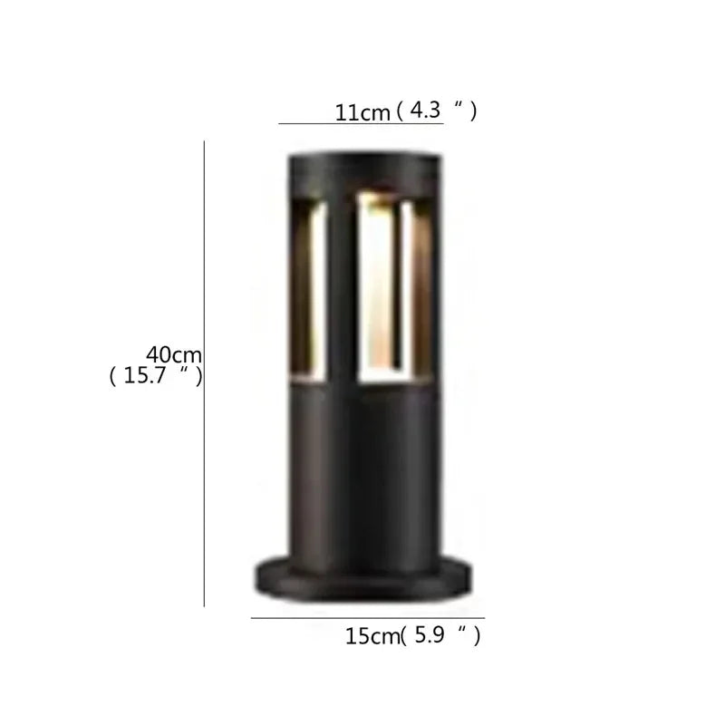 GISELLE Contemporary Outdoor Lawn Lamp LED Electric Waterproof Villa Garden Courtyard District Residential Quarters Lawn Lamp ﻿