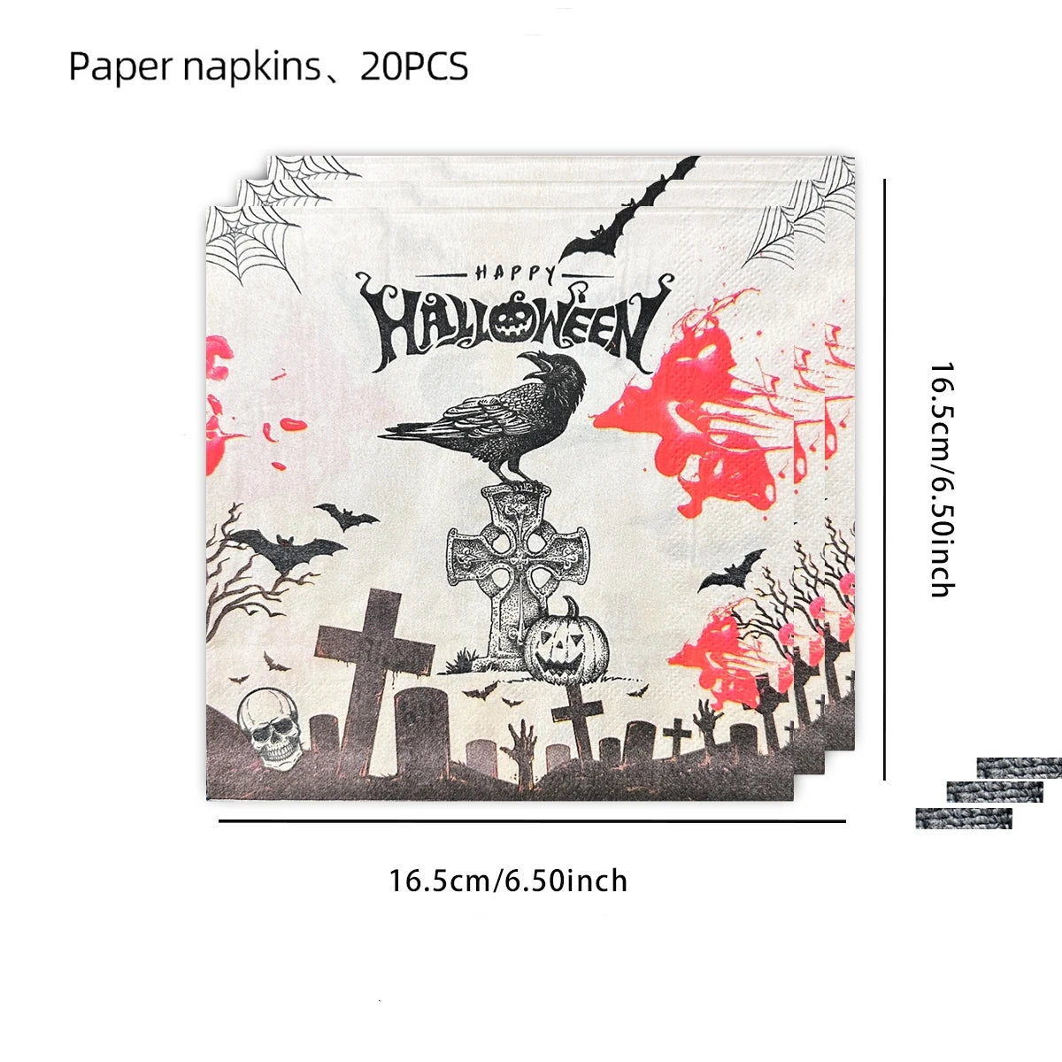 Halloween Ghost Shape Disposable Tableware Paper Plates Cups Halloween Happy Birthday Party Decoration For Home