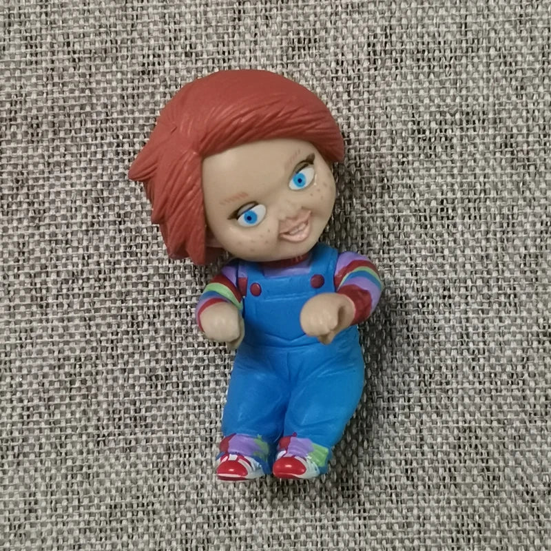 Original Chucky Anime Cartoon Horror Bride Figure Keychain Pendant Limite Collect Movie Film Model Toy Halloween Gift for Adult