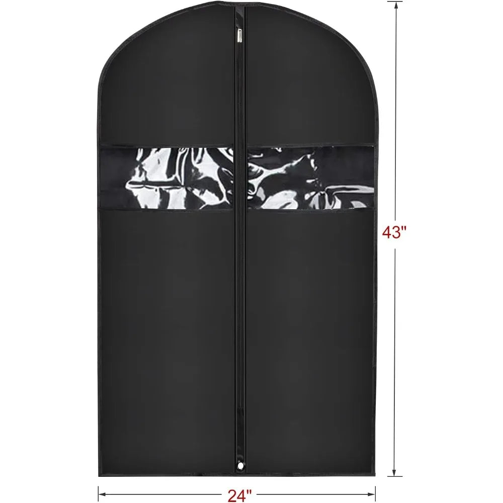 16 Pack Suit Garment Bag for Men, 40-Inch Suit Cover Bag Garment Bag for Multiple Suits for Closet Storage
