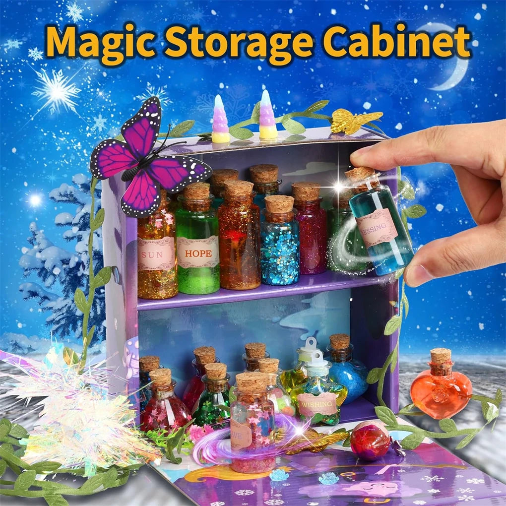 DIY Magical Potions DIY Handmade Toys Christmas Fairy Magic Potions Kit for Kids Halloween Decorations Toy 20/22 Bottles