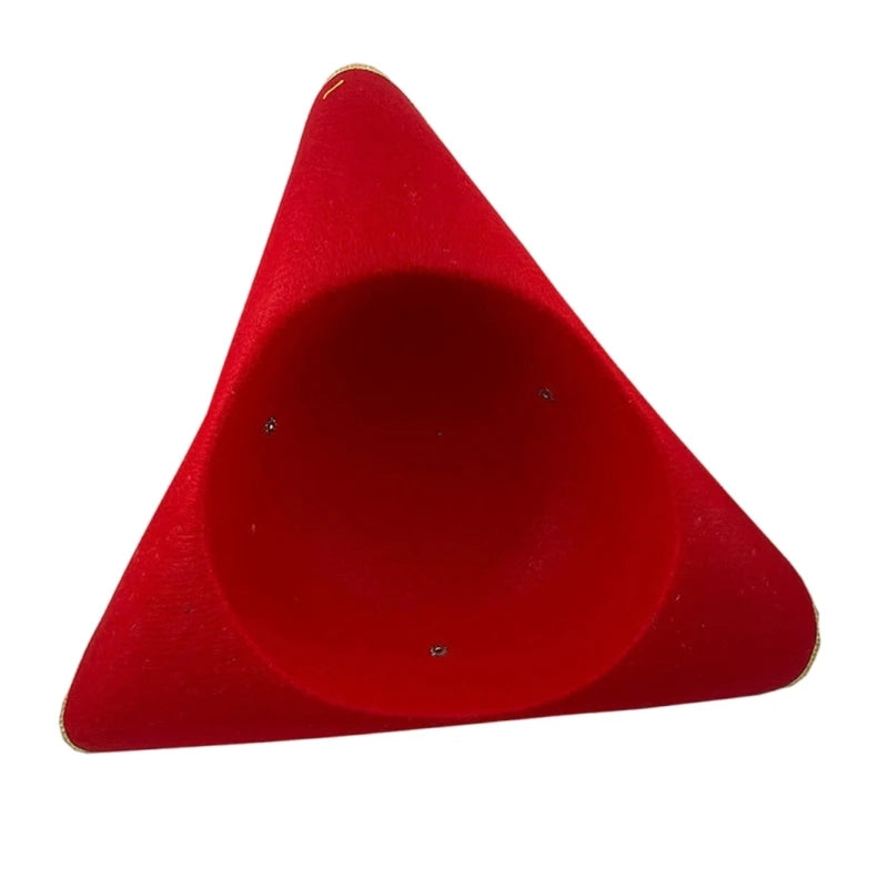 Funny Adult Colonial Tricorn Hat Cosplay Pirate Hat Unique Women Male Halloween Party Hat for Historical Reenactments