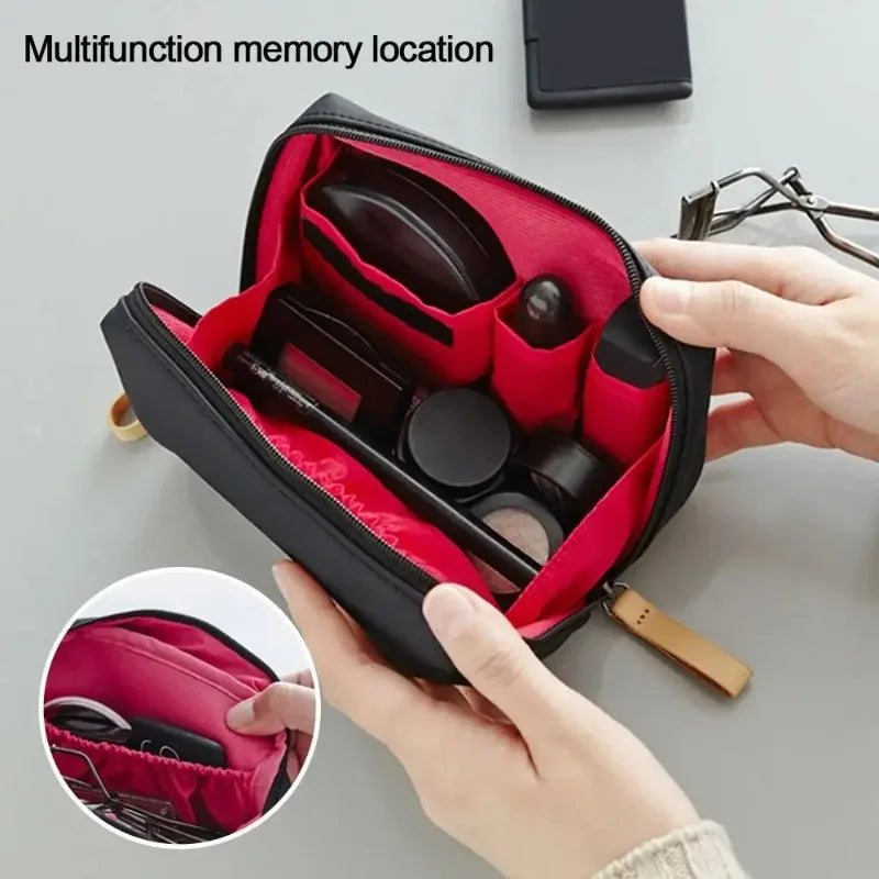 Portable Women Makeup Bag Cosmetic  Coin Pouch Storage Bag Mini Lipstick  Small  Toiletry  Organizer Case