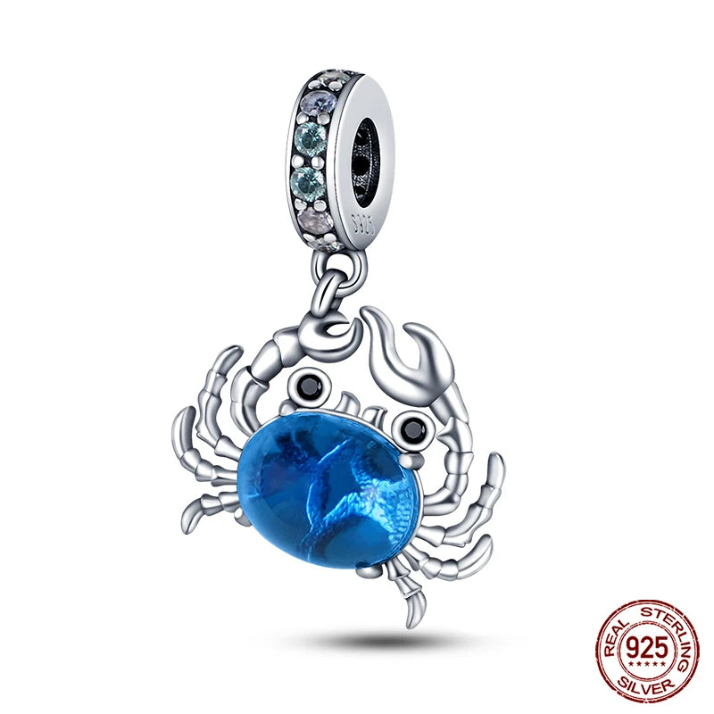 Fit Qikaola 925 Original Bracelet Fashion Bee Astronaut Eiffel Tower 925 Silver Charms Beads Fine DIY Birthday Jewelry For Women