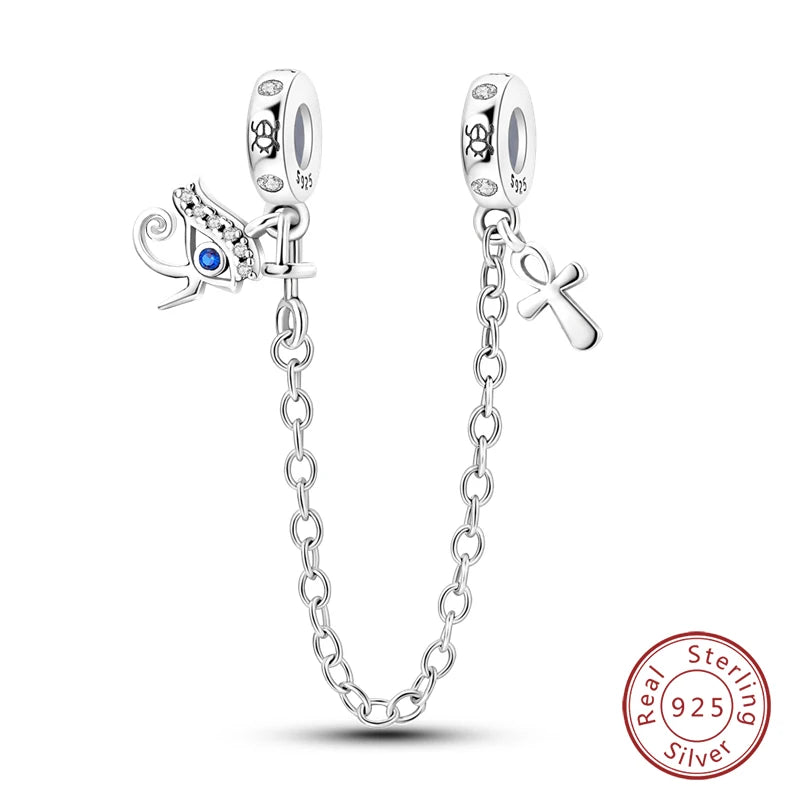 100% Real 925 Sterling Silver Classic Devil's Eye Charms Beads For Women Fit Original Qikaola Bracelets Fine DIY Jewelry Making