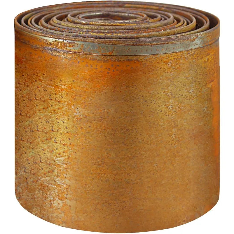 Corten Steel Garden Edging 5.5" x 32.8', Metal Rusted Landscape Edging Sturdy Garden Long Strips, Metal Edging for Landscaping,