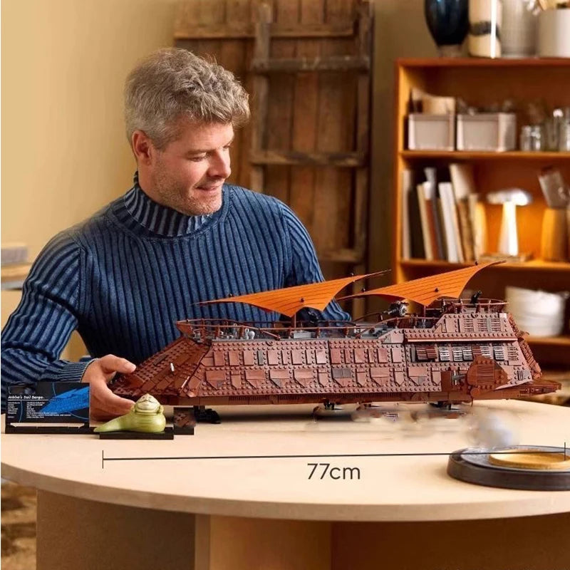 MINISO FIT 75397 Sail Barge Building Block Classic Sailboat Model Bricks Assembly Toys For Kids Adult Birthday Christmas Gifts