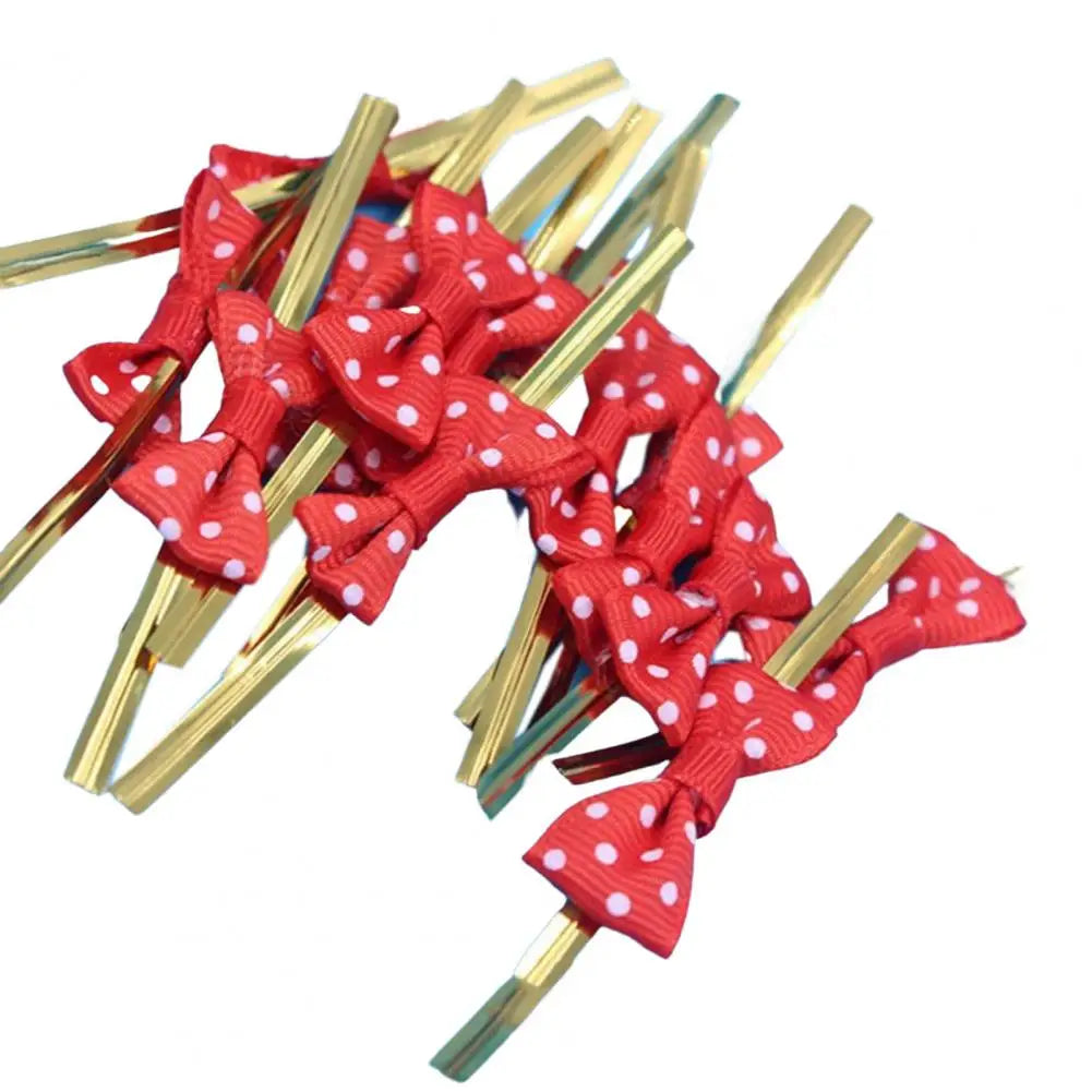 100Pcs/Set Packing Wire，Treat Bag Ties，Flexible Bendable Gift Wrapping Bow Tie Wrapping Binding Wire，for Bread Bag