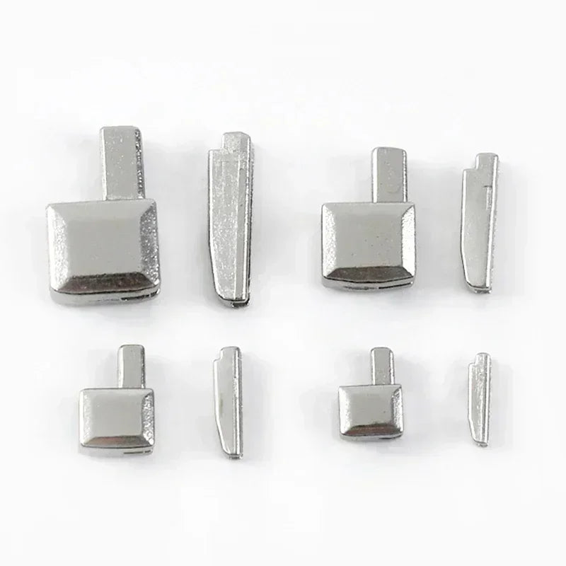10-50Sets Meetee 3# 5# 8# 10# Open-End Zipper Tail Stopper Clothes Zippers Slider Bottom Socket Repair DIY Sewing Accessories