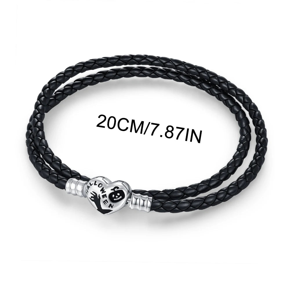 2025 925 Sterling Silver Halloween Charm Spooky Ghost Pumpkin Pendant For Women Men Making DIY Bracelet Party Jewelry Gift