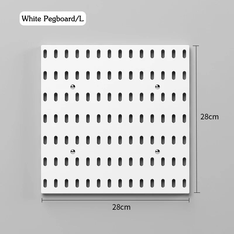 DIY Pegboard and Accessories, Multifunction Kitchen Organization, No Drill, Shelf, Wall Panels, Wall-Mounted Storage Rack