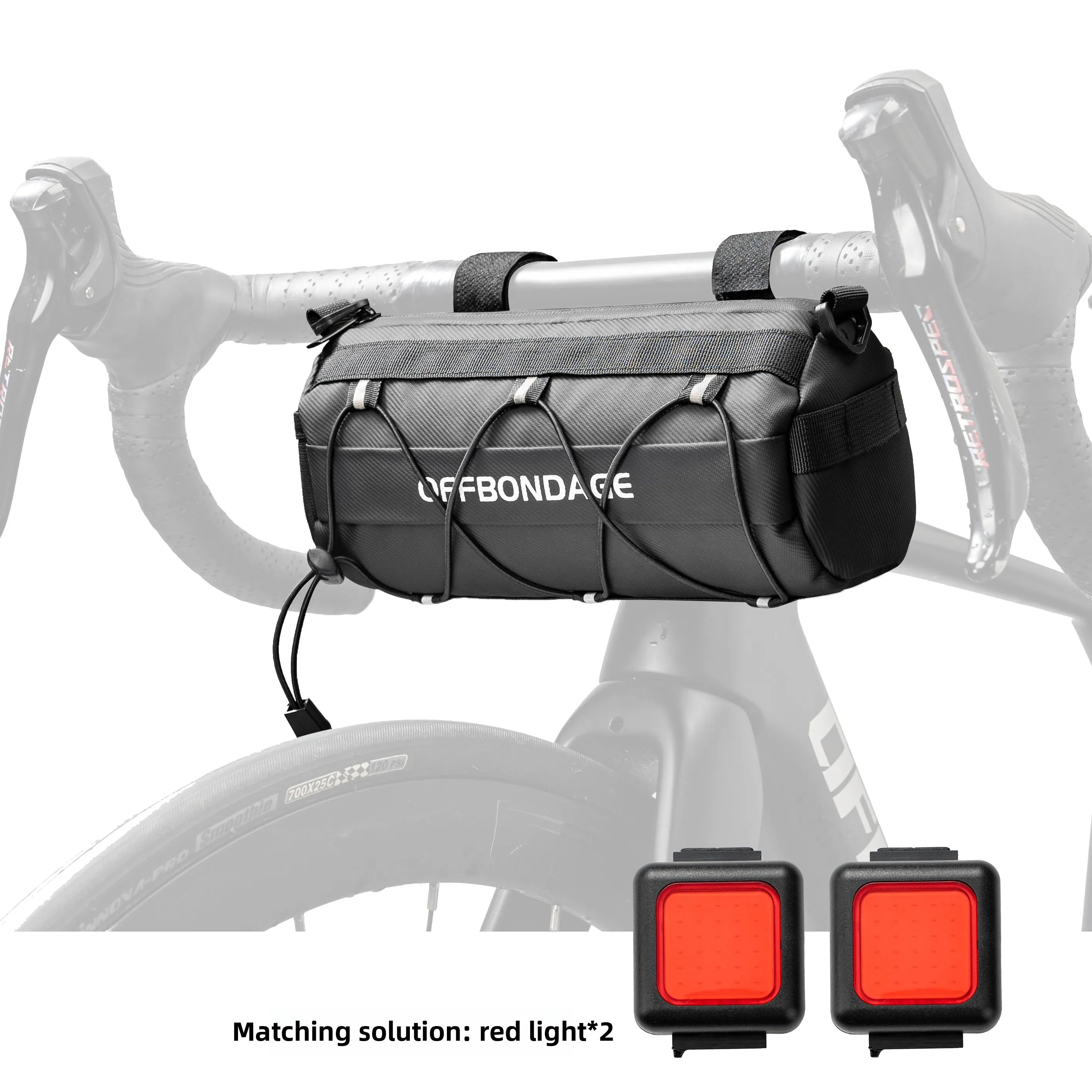 OFFBONDAGE Bike Front Bag Large Capacity Storage Outside Waterproof Multi-function Riding Bag Mountain Bike Bag Bike Accessory