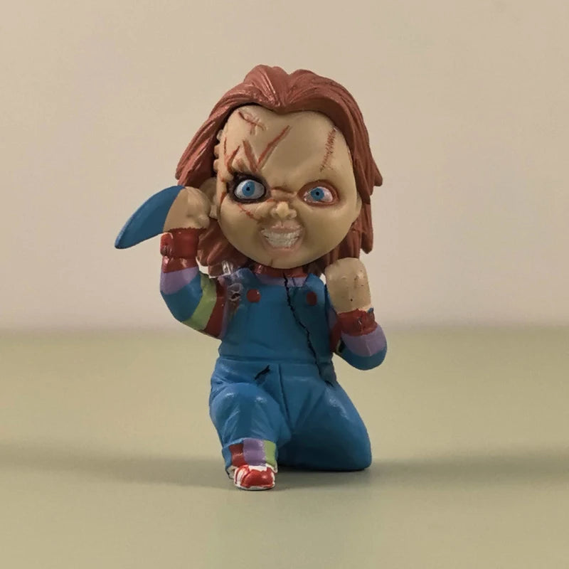 Original Chucky Anime Cartoon Horror Bride Figure Keychain Pendant Limite Collect Movie Film Model Toy Halloween Gift for Adult