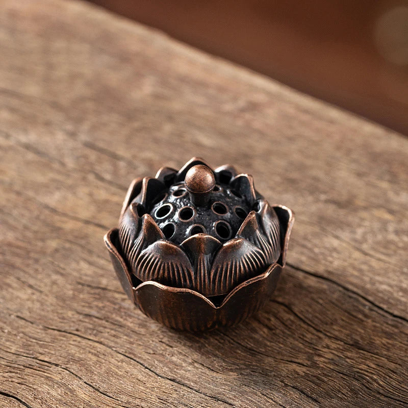 1PC Pure Natural Small Plate Fragrant Mini Incense Tablets Alloy Incense Burner Goose Pear Tent Fragrance Disk Incense Household