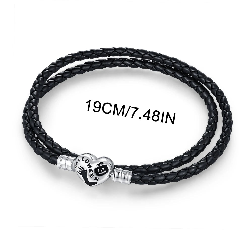 925 Sterling Silver Halloween Charm Ghost Pumpkin Charms Jewelry Making For Women Men DIY Bracelet Halloween Party Jewelry Gift