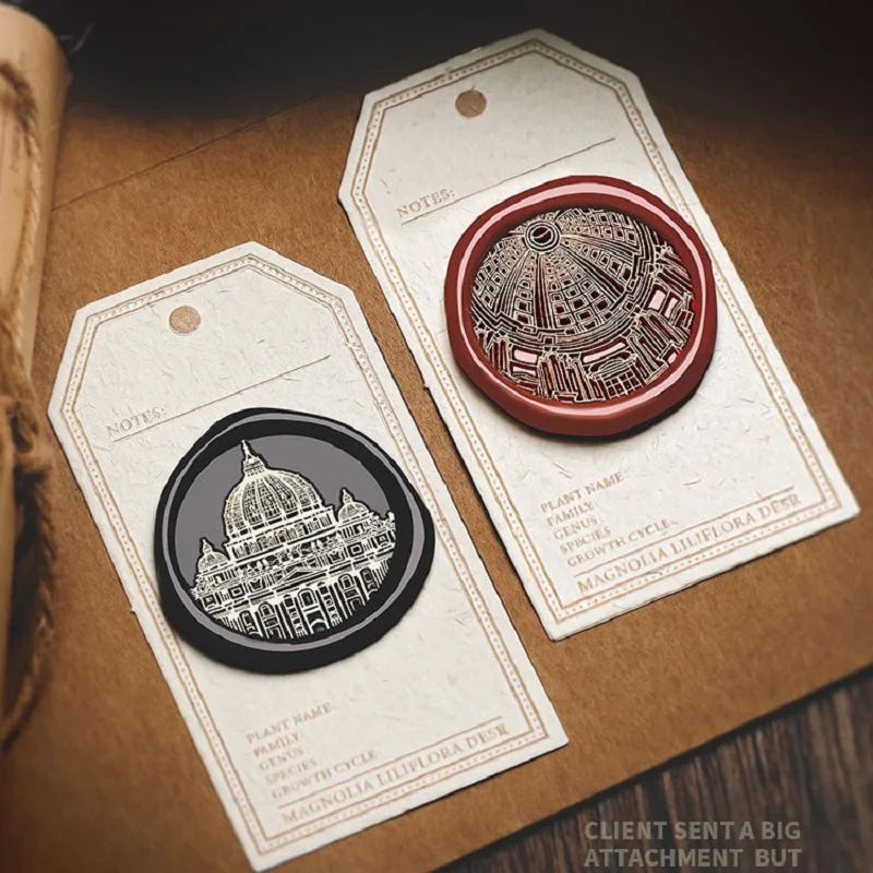 Wax Seal Stamp Vintage Halloween Personalized Wedding Stamp Old Castle Wax Seal Stamp Craft Supplies Stamp and Die Sets HCZ042